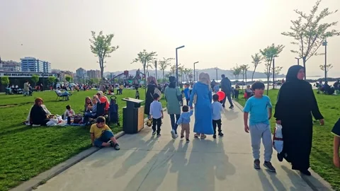 People dancing on the beach Stock Footage 277116090