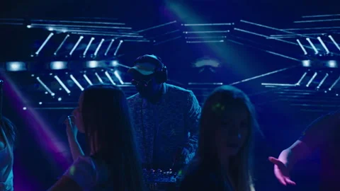 People dancing at disco Stock Footage 170183801