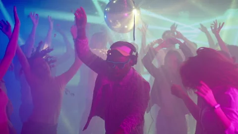 People dancing with DJ Stock Footage 170195946