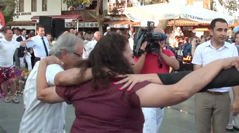 People dancing folk dance 5 Stock Footage