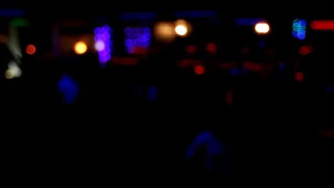 People dancing having fun and relax in night club blurred background lights Stock Footage 78021384