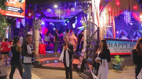 People Dancing Inside Bar Stock Footage 50415640