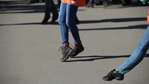 People dancing irish dances Stock Footage 88616016