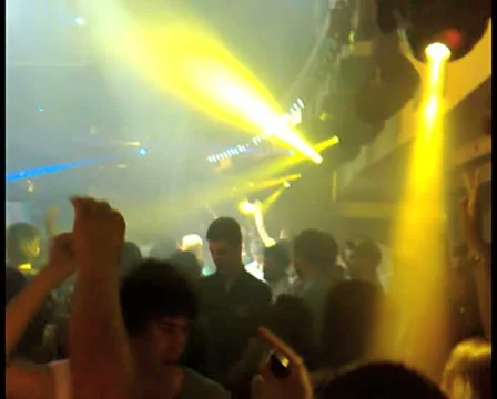 People dancing in the night club Stock Footage