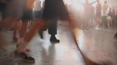People dancing at night party Stock Footage 313430061