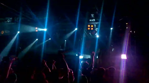 People dancing in a nightclub Stock Footage