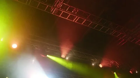 People dancing at open air rock festival Stock Footage 44216071