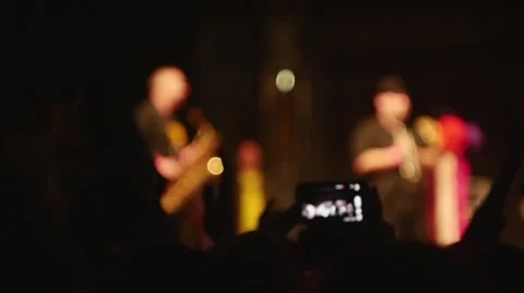 People dancing at open air rock festival Stock Footage 44216172