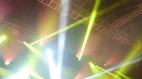 People dancing at open air rock festival Stock Footage 44216255