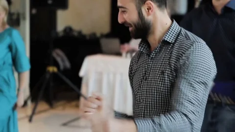 People dancing at a party Stock Footage 76490183