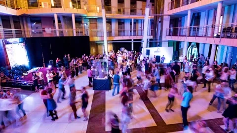 People dancing salsa party timelapse Stock-Footage 130718743