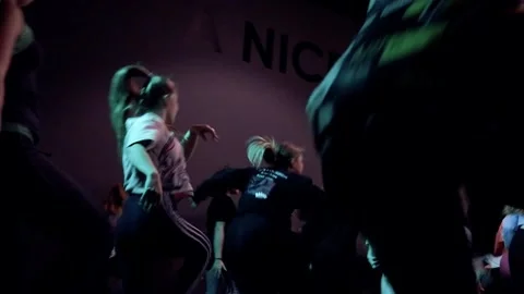 People dancing in the studio Stock Footage 130767187