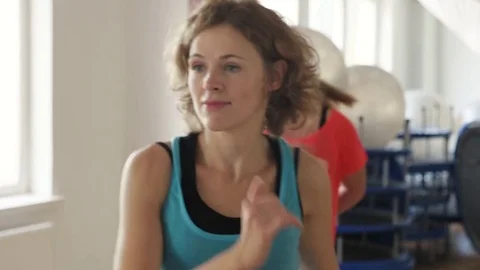 People dancing zumba Stock Footage 80518350
