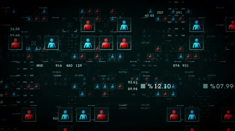 People Data Black Stock Footage 68692570