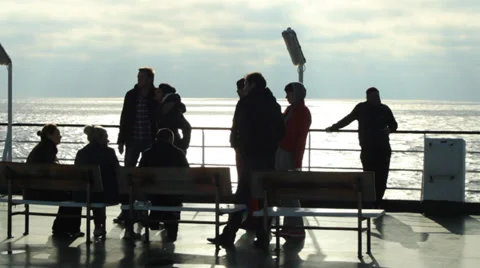 People on deck Stock Footage 34905289