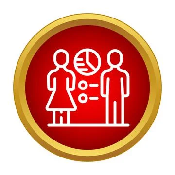 People demographics data analysis statistics icon Stockillustratie