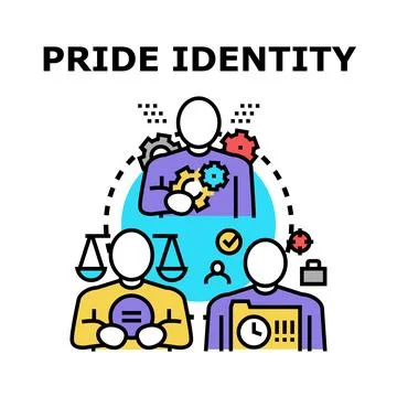 People developing personal identity, values, and career path イラスト素材