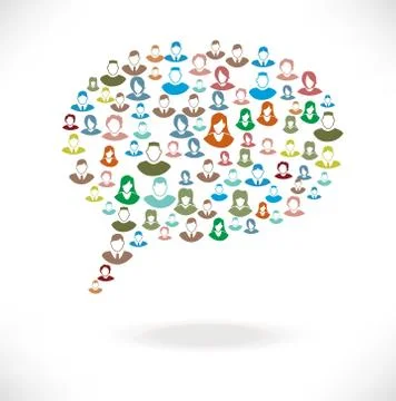 People dialog Illustrazione stock