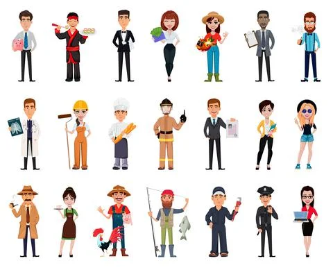 People of different professions. Set Stock Illustration