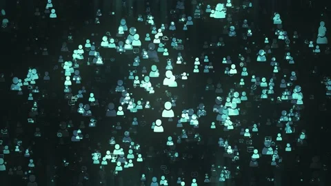 People in the Digital Environment Stock Footage 153122044