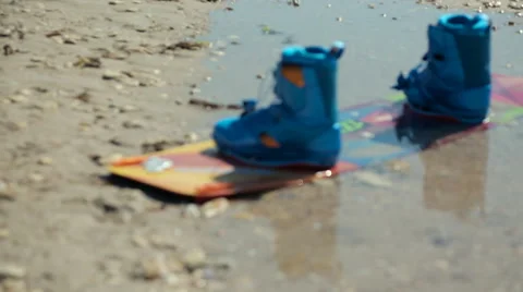 People do Kitesurfing on The Sea Stock Footage 59406257