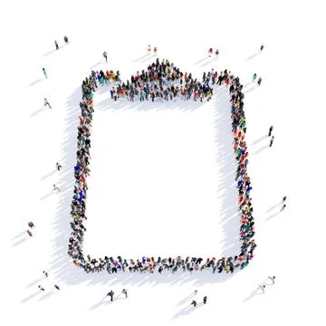 People document shape 3d イラスト素材