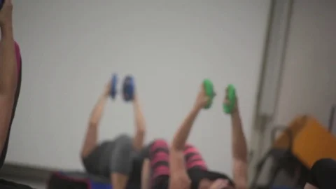 People Doing An Exercise Stock Footage 82076037