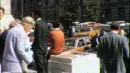 People Downtown Mexico City Policeman Traffic 1960S Vintage Film Home Movie 4331 Stock Footage