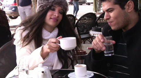 People Drinking Coffee Together Stock Footage 271250