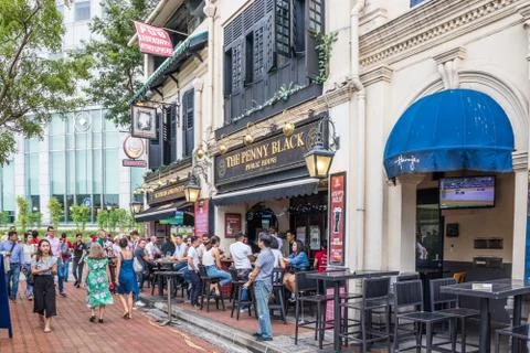People drinking in pubs Stock Photos