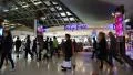 People in duty free area inside Bangkok international airport in Thailand HD Footage