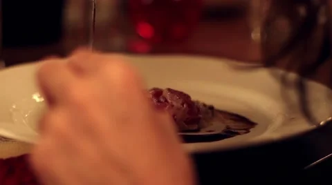 People eating at restaurant Stock Footage 40339658