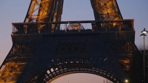 People at the Eiffel Tower Stock Footage 243303137