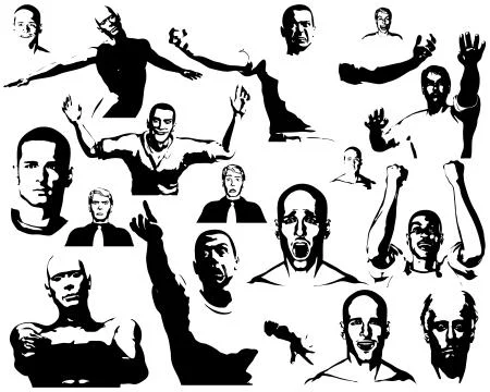 People elements Stock Illustration