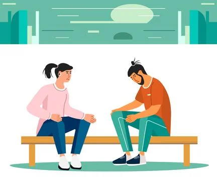 People Emotions Problem Stress Behavior Conflict Stock Illustration