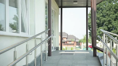 People entering into a building. Belarus Stock Footage 59590854