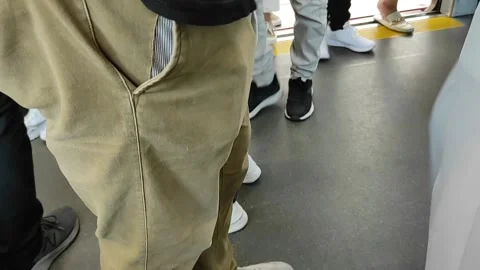 People entering MRT Stock Footage 262387623
