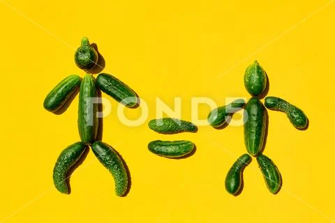 People equality diversity concept on a yellow background. Copy space. Stock Photos