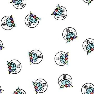 People equality vector seamless pattern 库存插图