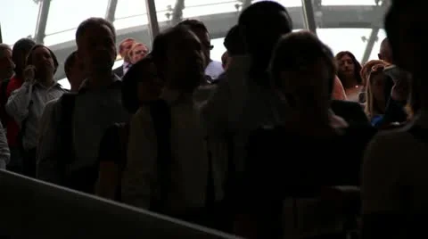 People on escalator 2 Video stock 11127073