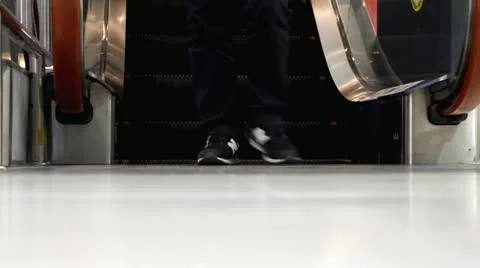 People on escalator Stock Footage 22323059