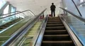 People on escalator inside Dubai metro station, United Arab Emirates HD Footage