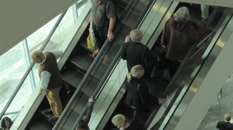 People on escalator time lapse 06 Video stock 32053714