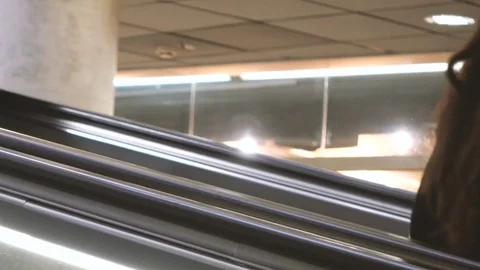 People on escalators in the city Stock Footage 71300217