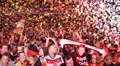 People Euphory Winning World Cup Brazil 2014 Germany Football Team Supporters HD Footage