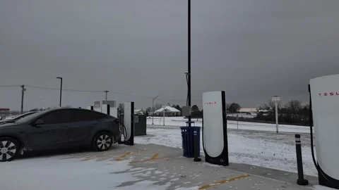 People in EV cold Stock Footage 297129389