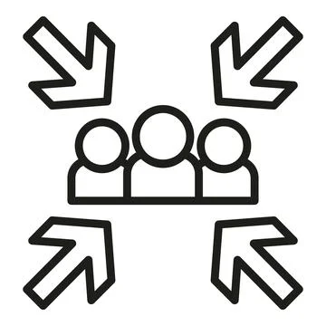 People evacuation icon outline vector. Fire label Ilustración de archivo