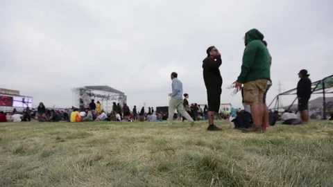 People at event timelapse Stock Footage 77053542