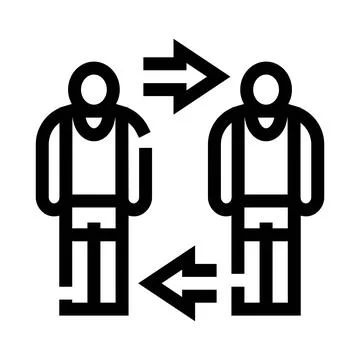 People exchanging information communicating ideas or feedback Stock Illustration