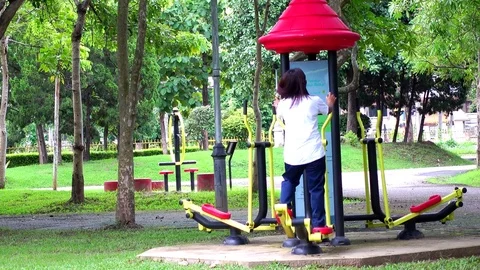 A People exercising. Stock Footage 77853990